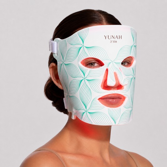 YUNAH™ אוֹרָה – מסכת LED 8 צבעים לטיפוח עור מקצועי בבית